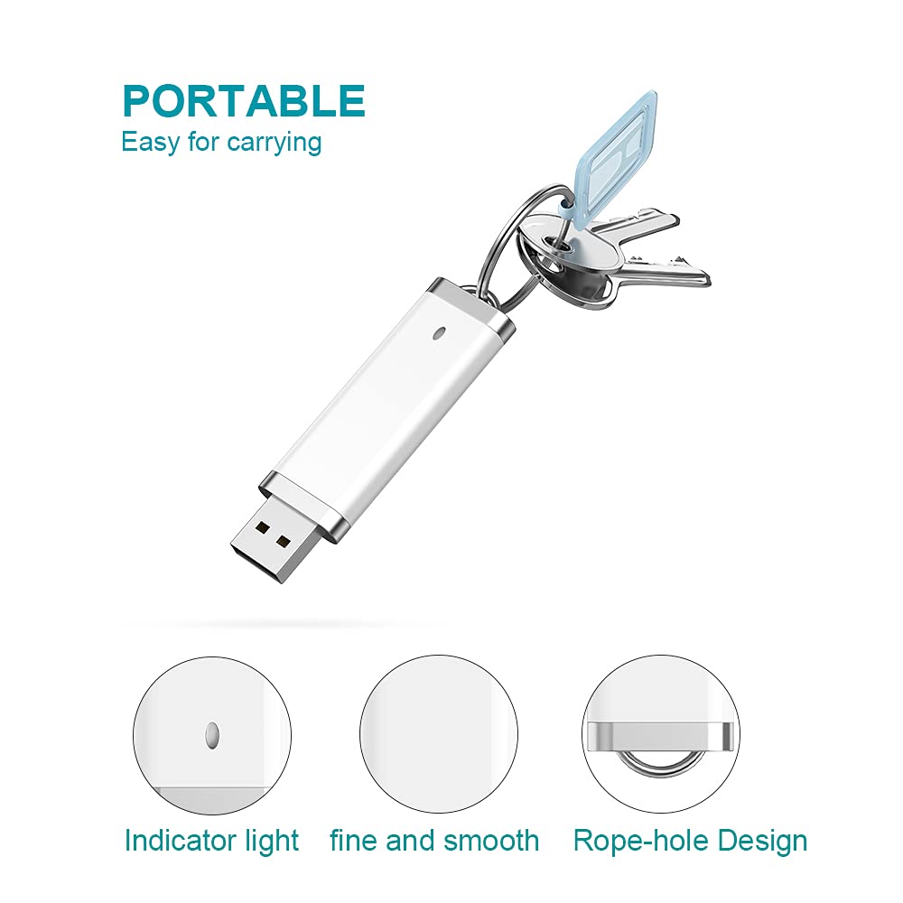 KEXIN KEXIN 50 Pack 4GB Flash Drive USB Pen Drive Memory Stick White 50 Pieces for Easy Data Storage and Transfer - View 4 of 7