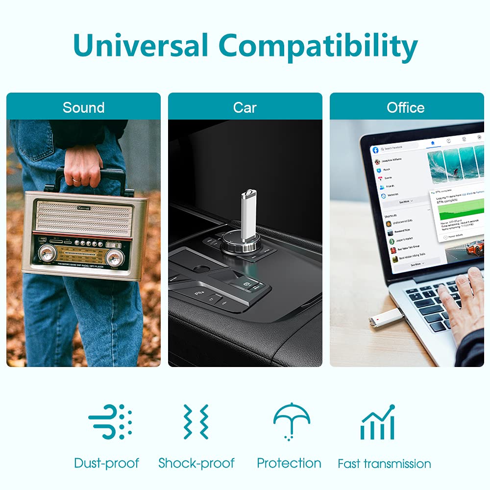 KEXIN KEXIN 50 Pack 4GB Flash Drive USB Pen Drive Memory Stick White 50 Pieces for Easy Data Storage and Transfer - View 6 of 7