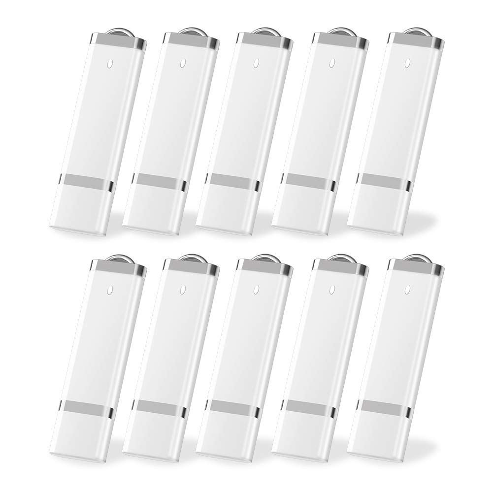 KEXIN KEXIN 50 Pack 4GB Flash Drive USB Pen Drive Memory Stick White 50 Pieces for Easy Data Storage and Transfer