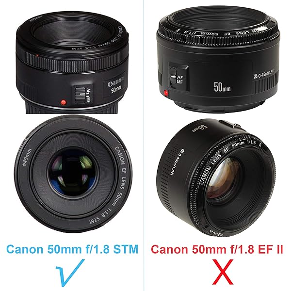 Fotasy Fotasy Bayonet Lens Hood for Canon EF 50mm f/1.8 STM - Compact Replacement for Canon ES-68, Black - View 3 of 4