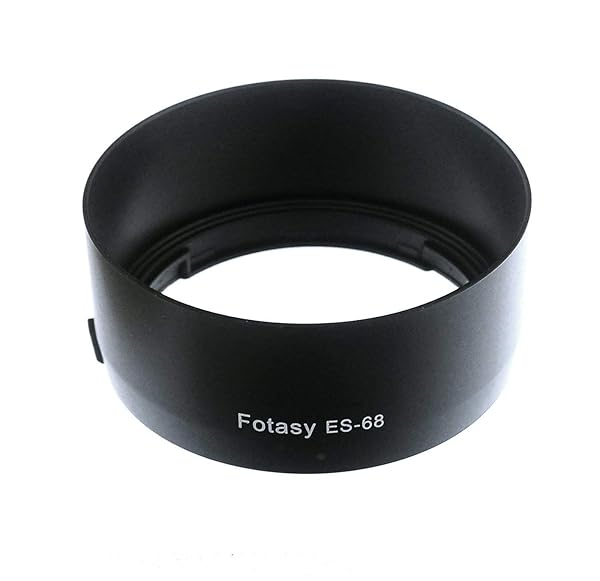 Fotasy Bayonet Lens Hood for Canon EF 50mm f/1.8 STM - Compact Replacement for Canon ES-68, Black