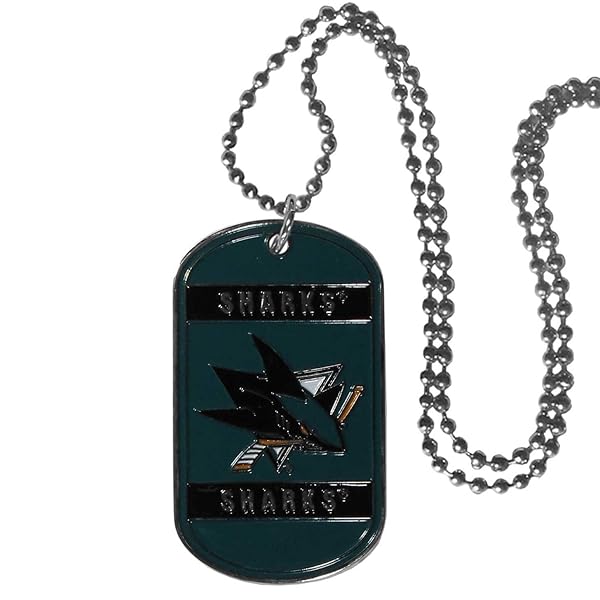 Siskiyou Sports Siskiyou Sports NHL San Jose Sharks 26 Inch Tag Necklace for Fans and Collectors