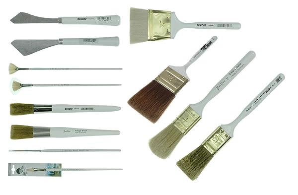 Bob Ross Bob Ross Landscape Brush Set: 12-Piece Oil Painting Tools for Stunning Art