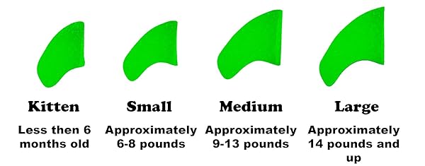 Purrdy Paws Purrdy Paws 40 Pack Soft Nail Caps for Cats Green Glow in the Dark Medium Size - View 2 of 8