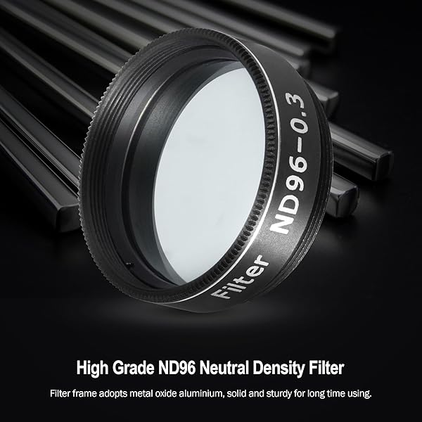 Astromania Astromania 125 Inch Moon Telescope Eyepiece Color Filter ND96 03 for Enhanced Lunar Viewing - View 3 of 8