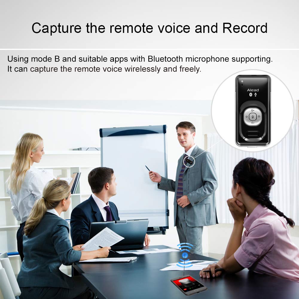 Nolan LiveMIC2 Bluetooth Microphone Long Range Low Latency Clear Sound for Education Webinar Conference and Voice Recording - View 5 of 8