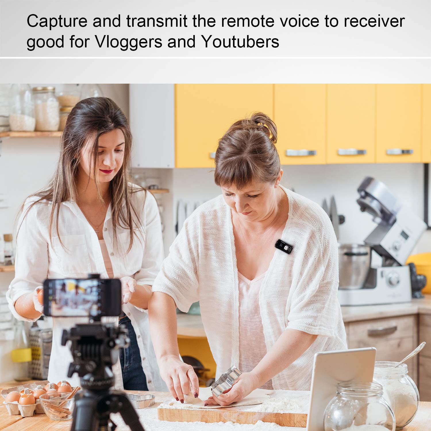 Nolan LiveMIC2 Bluetooth Microphone Long Range Low Latency Clear Sound for Education Webinar Conference and Voice Recording - View 7 of 8