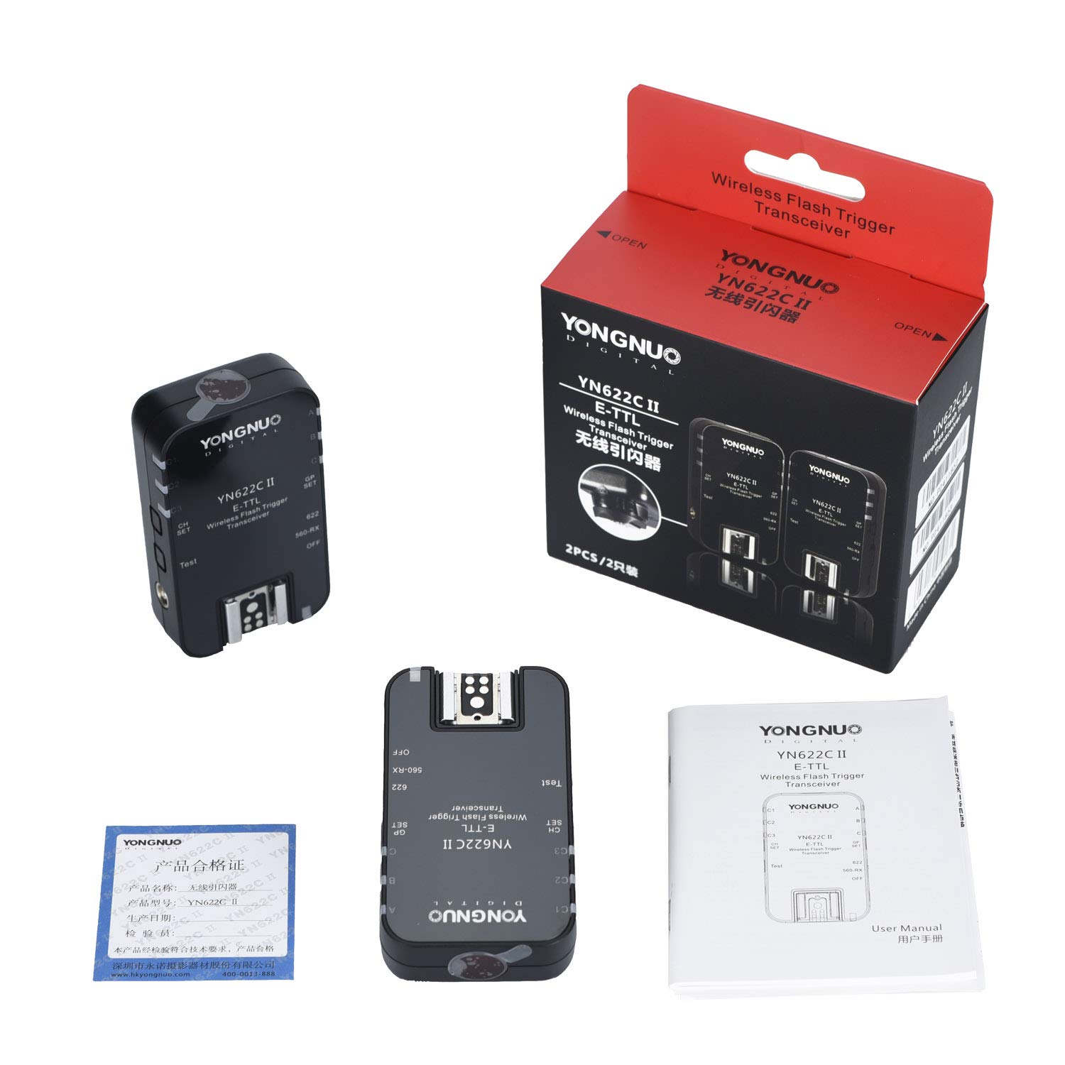 YONGNUO YONGNUO YN622C II Wireless ETTL Flash Trigger High Speed Sync for Canon Camera - View 3 of 7