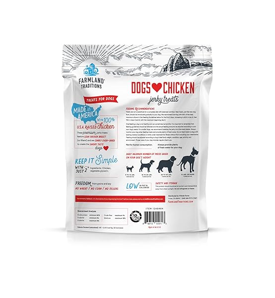 Farmland Traditions Farmland Traditions Chicken Jerky Dog Treats Premium Two Ingredient 3 Pound Bag for Dogs - View 2 of 6