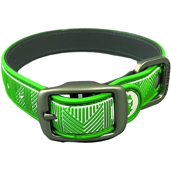 Dublin Dog Dublin Dog Co Chevron Collar 12.5 x 17 Medium Maritime Green Durable Stylish Pet Accessory