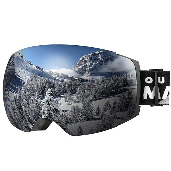 OutdoorMaster OutdoorMaster Ski Goggles PRO - Frameless, UV400 Protection, Interchangeable Lenses for Men & Women - Includes Free Protective Case