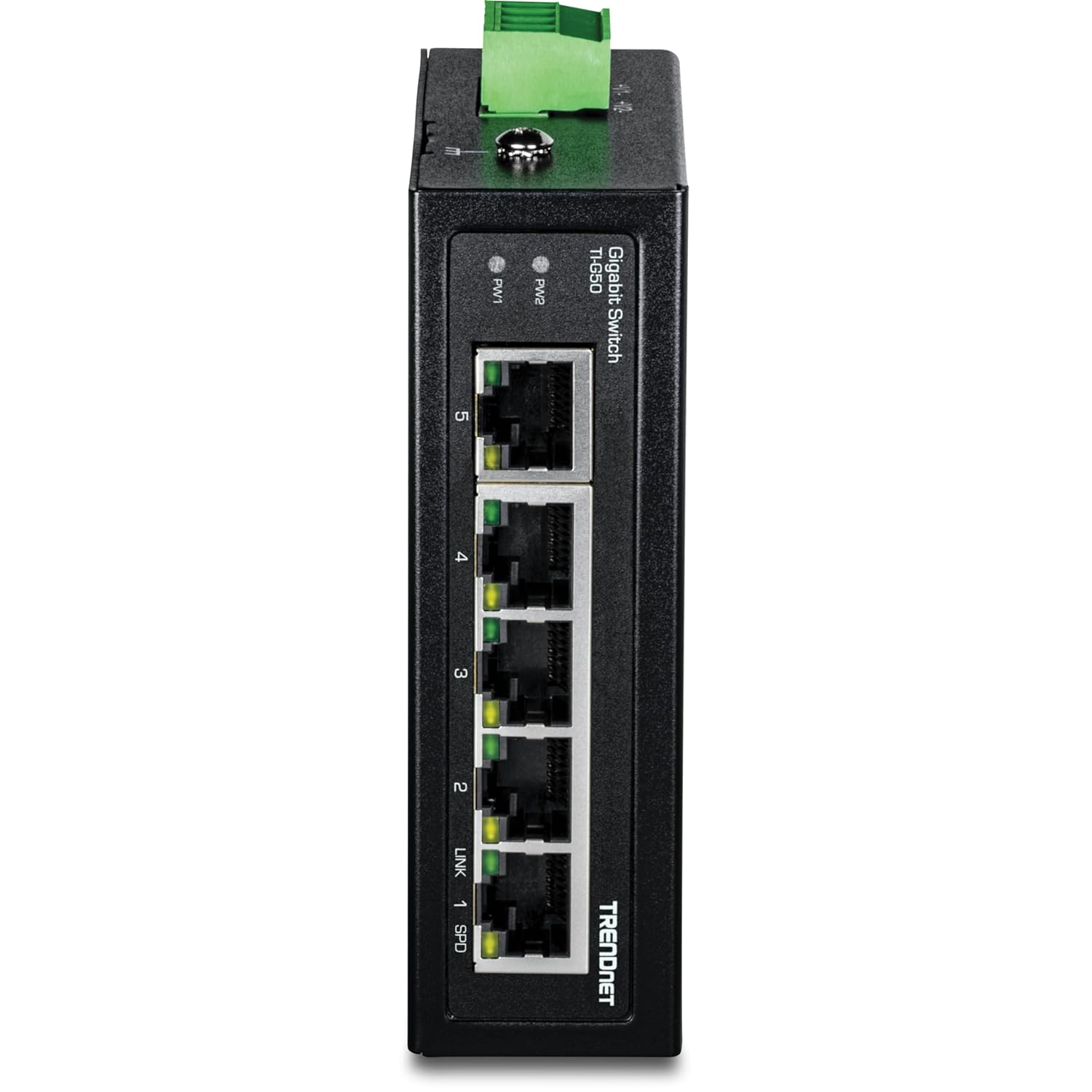 TRENDnet TRENDnet 5-Port Industrial Gigabit DIN-Rail Switch with 10 Gbps Capacity and Lifetime Protection for Harsh Environments - View 9 of 9