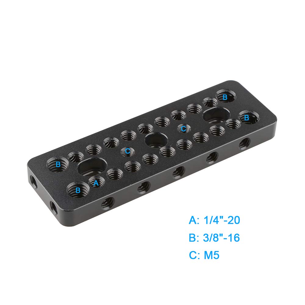 CAMVATE Cheese Plate Top Plate for Blackmagic Cinema Camera BMCC DSLR SLR Photography Accessories - View 2 of 6