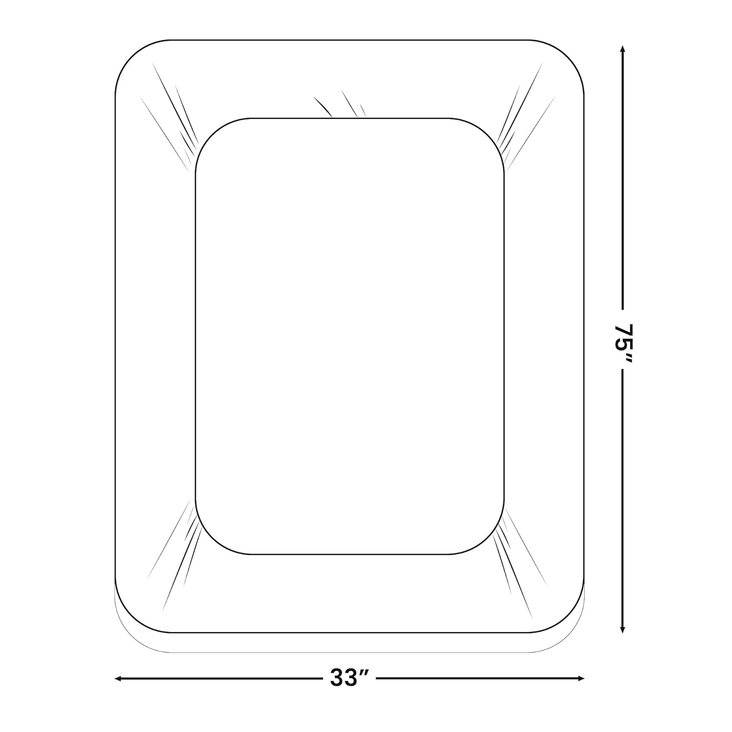 Abstract Abstract Waterproof Mattress Protector Quilted Fitted Cover for 33x75 Mattress Breathable Soft Pad for Twin Cot RV Bunk Camping Cot White - View 5 of 6