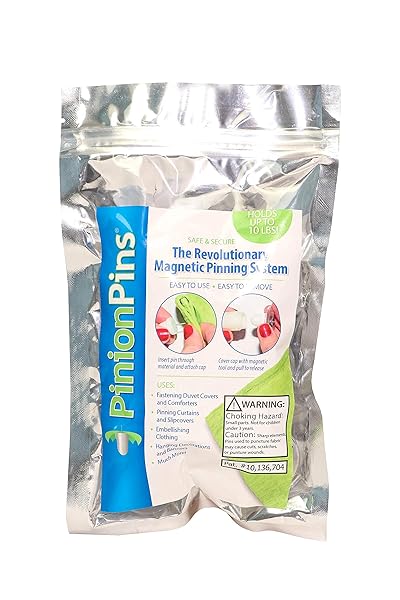 Pinion Pins Pinion Pins White Cloth Magnetic Duvet Clips Pack of 16 Comforter Fasteners Easy Removal Safe Locking Holds up to 10lbs - View 8 of 8