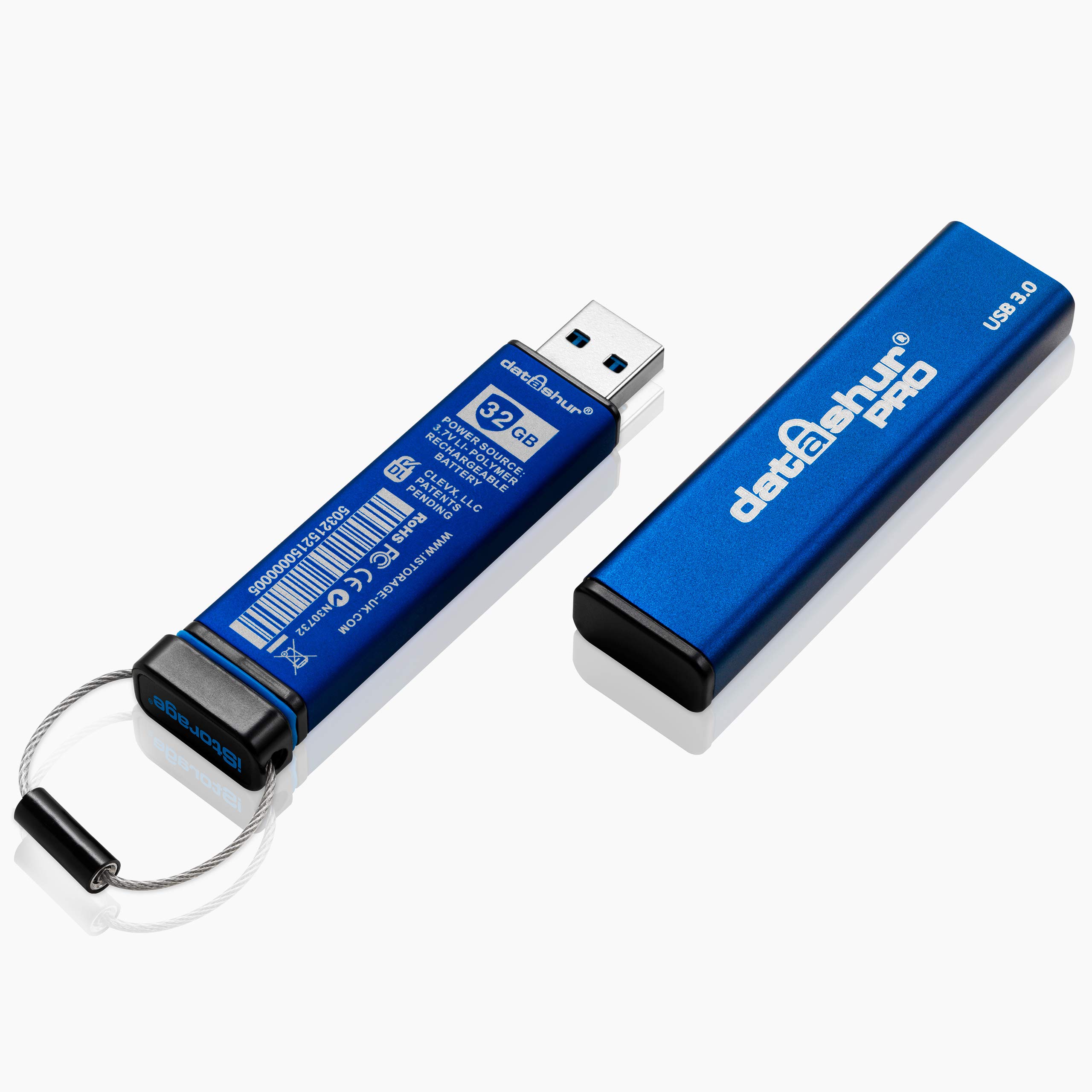 iStorage iStorage datAshur PRO 8GB Encrypted USB Stick | FIPS 140-2 Certified | Password Protected & Water/Dust Resistant - View 7 of 7
