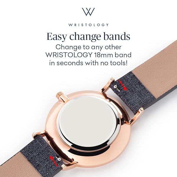 Wristology Wristology Olivia Women's Gold Watch with Crystal Face Beige Off-White Leather Strap Boyfriend Style - View 7 of 9