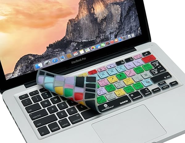 XSKN XSKN Adobe Photoshop Shortcuts Keyboard Cover for MacBook Air Pro 13 15 17 inch US European ISO 2015 and Earlier Models - View 6 of 10