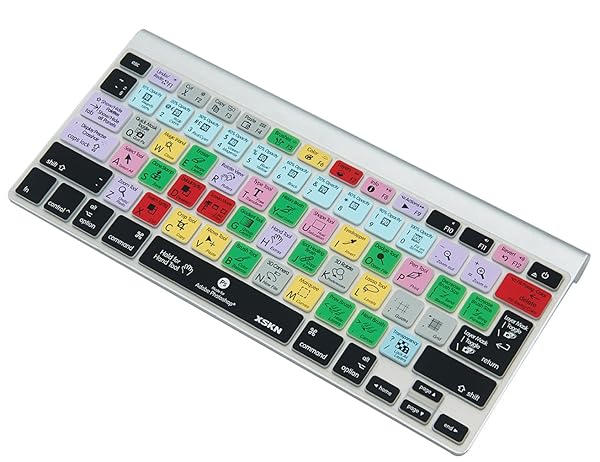 XSKN XSKN Adobe Photoshop Shortcuts Keyboard Cover for MacBook Air Pro 13 15 17 inch US European ISO 2015 and Earlier Models - View 8 of 10