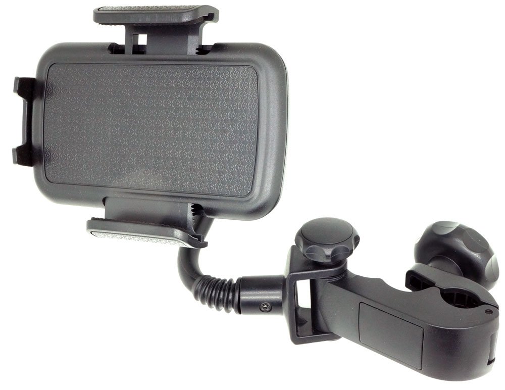 AccessoryBasics Music Mic Microphone Stand Smartphone Mount Multi Angle 360 Swivel Adjust Holder for iPhone Samsung Galaxy LG HTC Phones - View 6 of 9