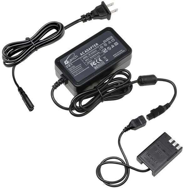 GLORICH Glorich EH-5 Plus EP-5 AC Power Adapter for Nikon D40 D40X D60 D3000 D5000 - Reliable Charger Kit for DSLR Cameras