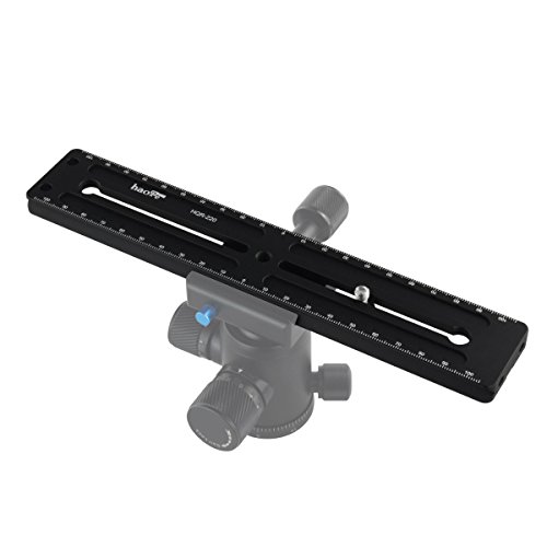 Haoge Haoge 220mm Multi-purpose Quick Release Extender Rail Sliding Plate for Camera Tripod Ballhead Clamp Compatible with Benro Arca Swiss Sunwayfoto - View 8 of 8
