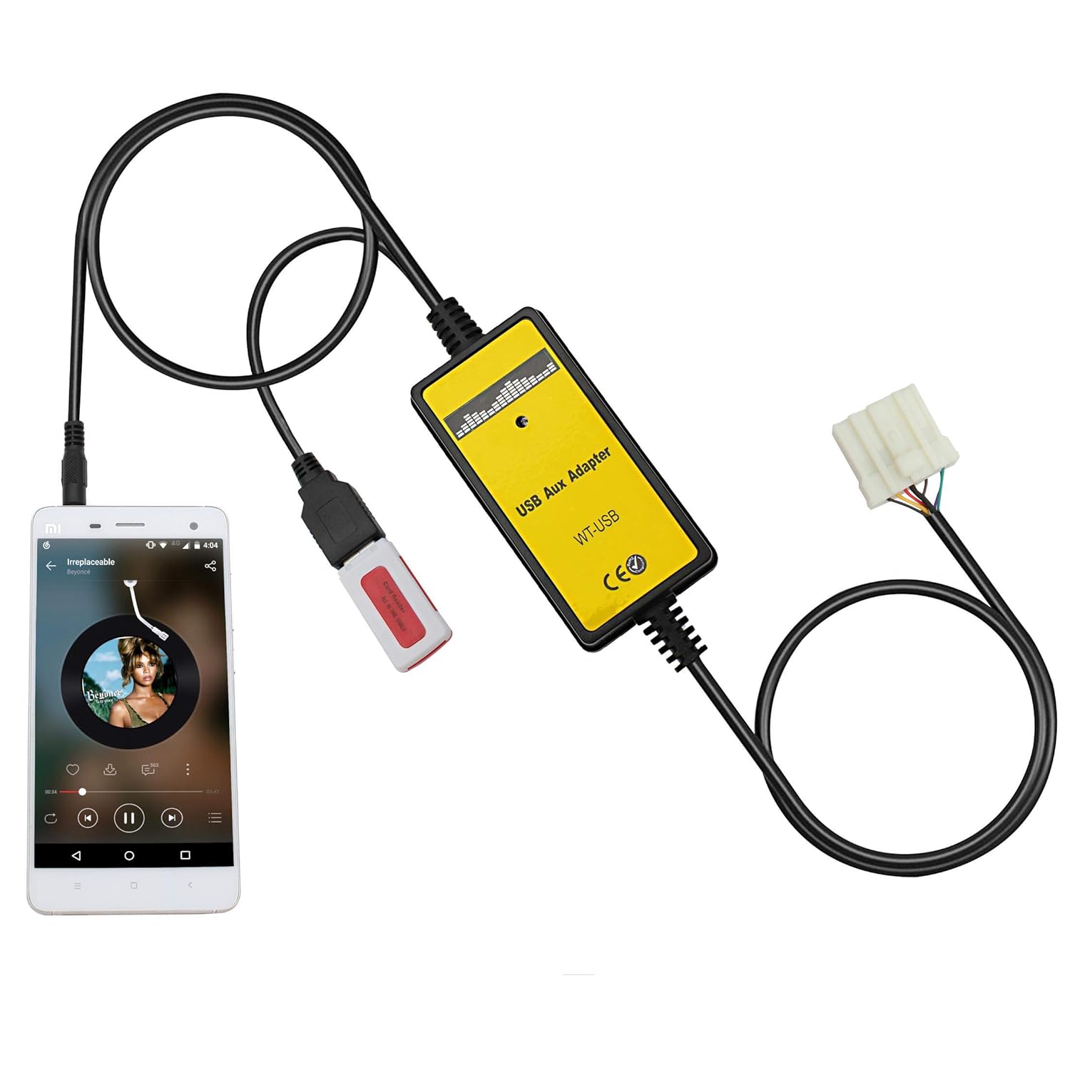 Yomikoo Yomikoo Car Audio USB AUX Adapter for Mazda 3 2004-2008 Mazda 6 2002-2009 Mazda 5 2005-2009 Miata 2003-2008 and More