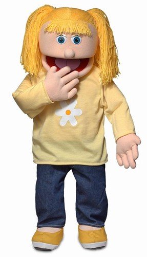 Silly Puppets Silly Puppets 30 Inch Katie Peach Girl Professional Performance Puppet Removable Legs Full or Half Body