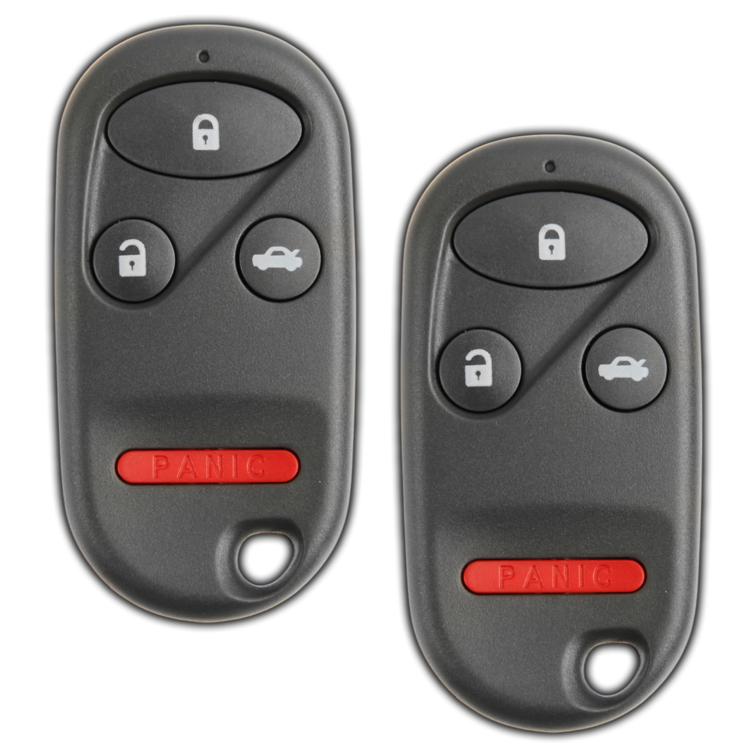 KeylessOption Keyless Entry Remote Control Car Key Fob Replacement E4EG8DJ Pack of 2