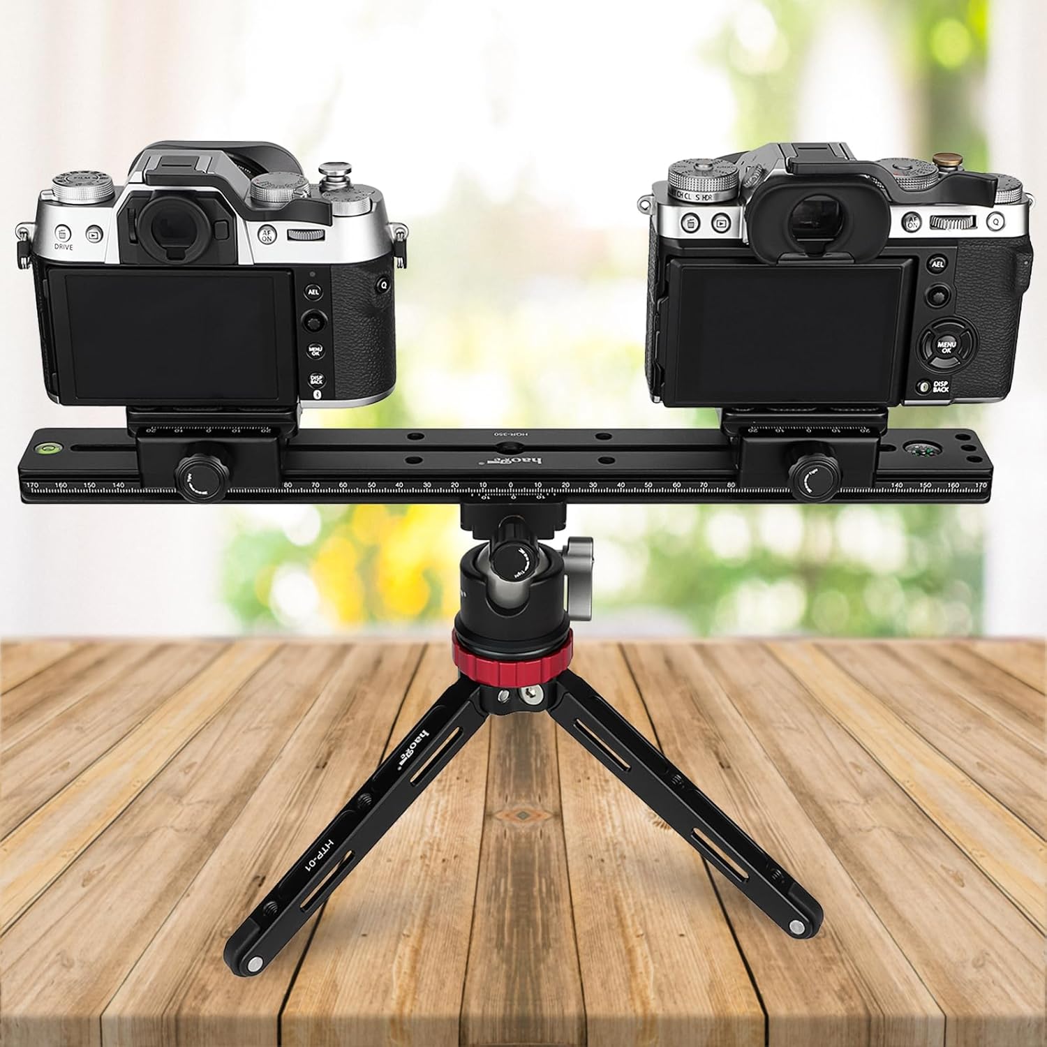Haoge Haoge HQR-350 350mm Multi-Purpose Dual Dovetail Quick Release Extender Rail Sliding Plate for Camera Tripod Ballhead Clamp - View 2 of 9