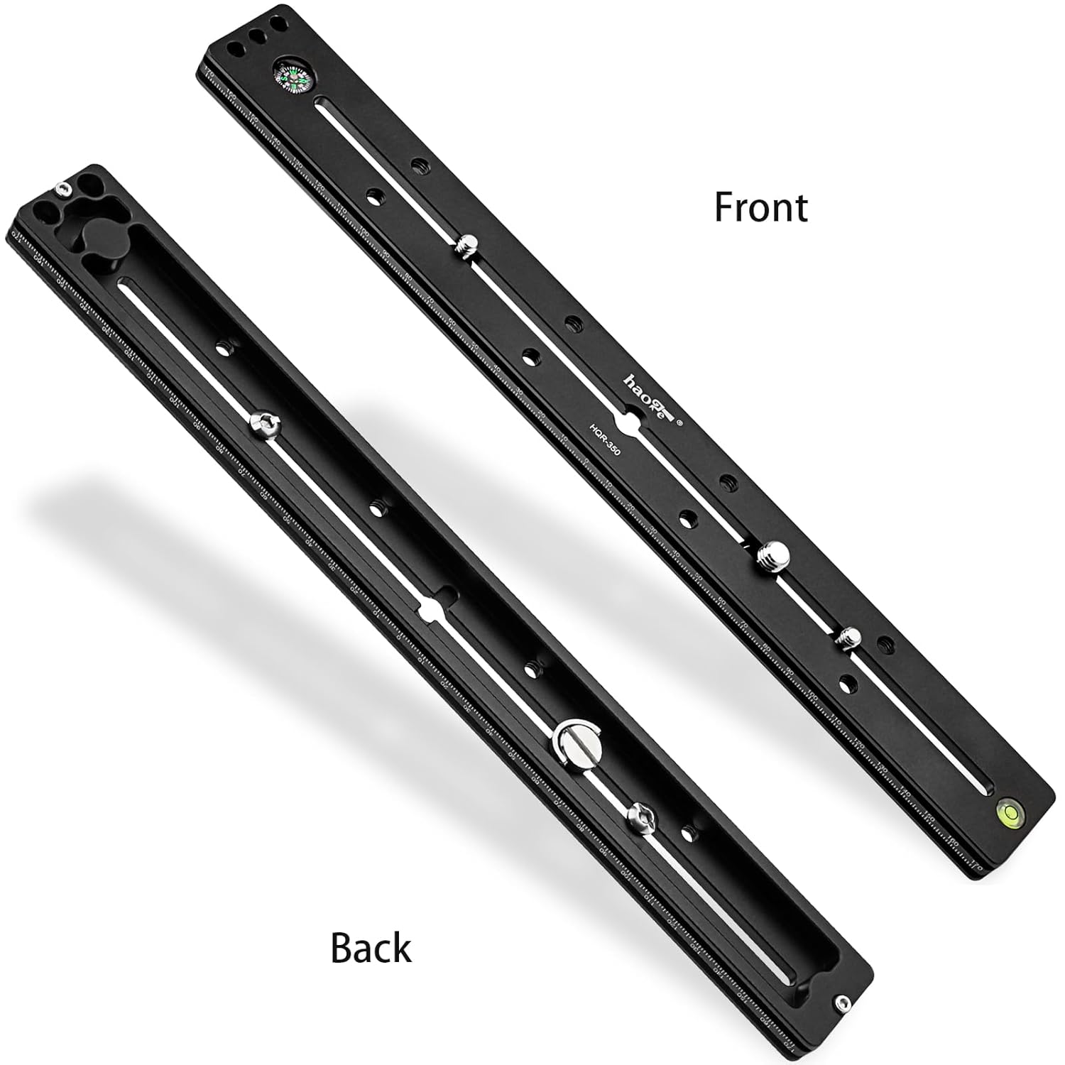 Haoge Haoge HQR-350 350mm Multi-Purpose Dual Dovetail Quick Release Extender Rail Sliding Plate for Camera Tripod Ballhead Clamp - View 3 of 9