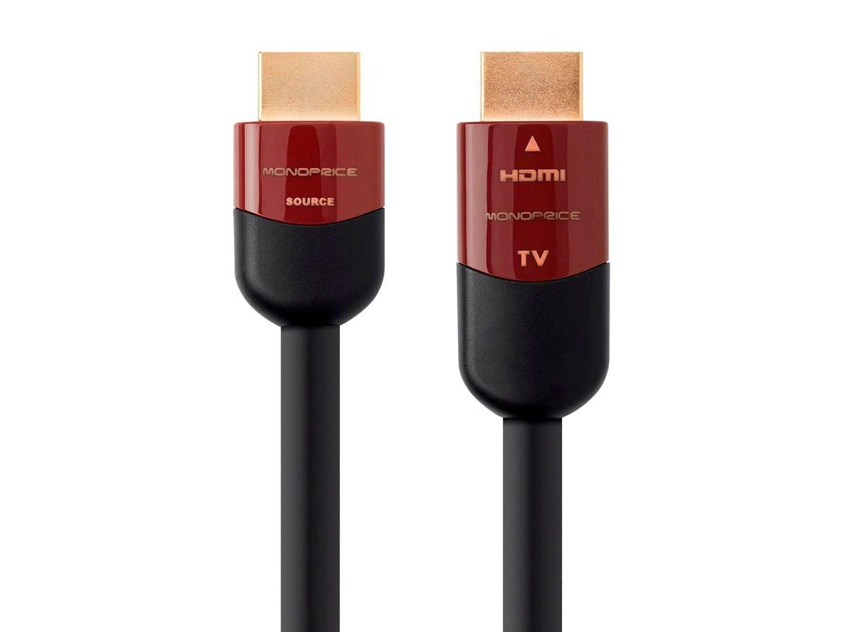 Monoprice HDMI High Speed Active Cable 4K 60Hz HDR 18Gbps YUV 4:4:4 CL2 26AWG 45 Feet Black Cabernet Ultra Series - View 2 of 6