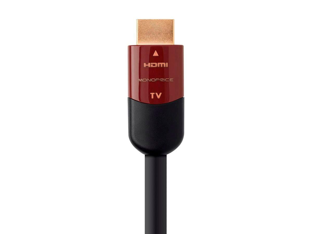 Monoprice HDMI High Speed Active Cable 4K 60Hz HDR 18Gbps YUV 4:4:4 CL2 26AWG 45 Feet Black Cabernet Ultra Series - View 3 of 6