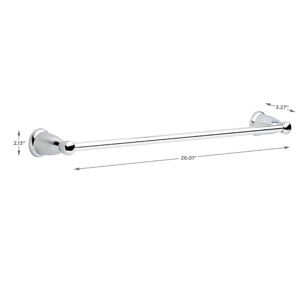 Franklin Brass Franklin Brass Kinla 5-Pack Bathroom Accessory Set Polished Chrome Towel Bars Toilet Paper Holder Hand Towel Holder and Hook - View 6 of 9