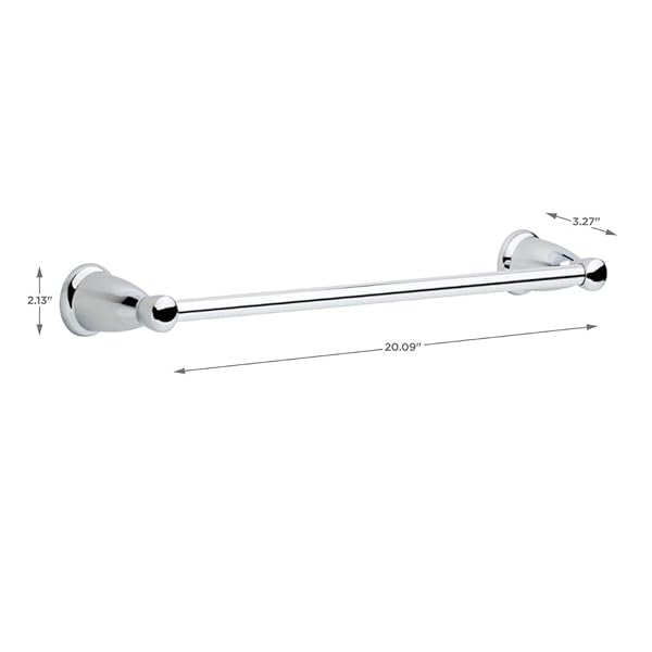 Franklin Brass Franklin Brass Kinla 5-Pack Bathroom Accessory Set Polished Chrome Towel Bars Toilet Paper Holder Hand Towel Holder and Hook - View 7 of 9