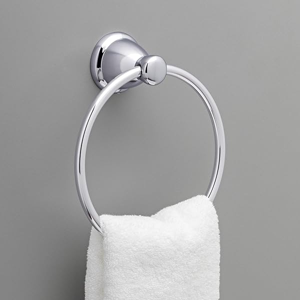 Franklin Brass Franklin Brass Kinla 5-Pack Bathroom Accessory Set Polished Chrome Towel Bars Toilet Paper Holder Hand Towel Holder and Hook - View 9 of 9