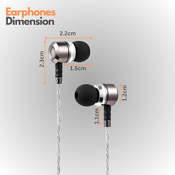 Sephia Sephia SP3060 Wired Headphones: HD Bass, Lightweight Design, Tangle-Free Cord & Earbud Tips - View 6 of 9