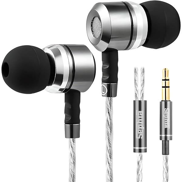 Sephia Sephia SP3060 Wired Headphones: HD Bass, Lightweight Design, Tangle-Free Cord & Earbud Tips