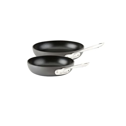 All-Clad All-Clad HA1 Non-Stick Fry Pan Set: 8 & 10 Inch Induction Safe, Oven Safe, Dishwasher Safe Cookware