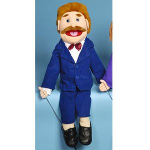 Sinoeem Sunny Toys Mr Goodman Dad in Blue Suit Full Body Puppet for Engaging Playtime and Creative Imagination