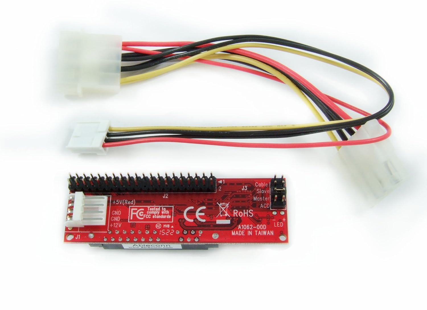 Ableconn Ableconn IDE40-SAT SATA to IDE 40-Pin Mini Vertical Adapter for Hard Drive and Optical Drive Conversion - View 5 of 6