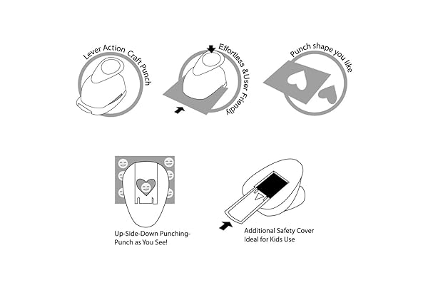 BiraBira Shop Bira 2-Inch Daisy Lever Action Craft Punch for Scrapbooking & Paper Crafting - View 4 of 7