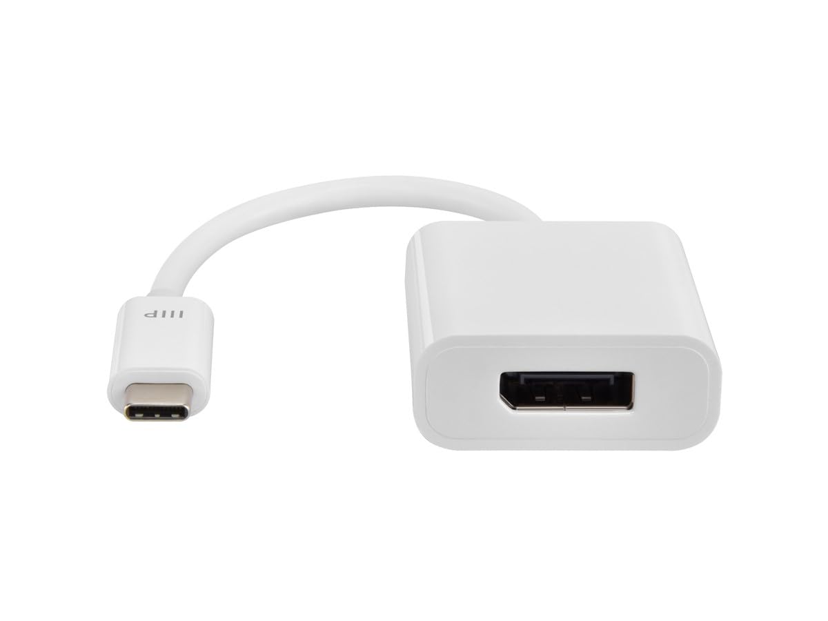 Monoprice Monoprice USB-C to DisplayPort 1.2 Adapter Plug and Play 4k 60Hz Support White Select Series - View 3 of 9