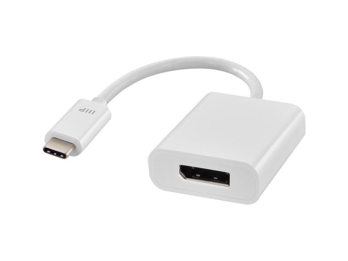 Monoprice USB-C to DisplayPort 1.2 Adapter Plug and Play 4k 60Hz Support White Select Series