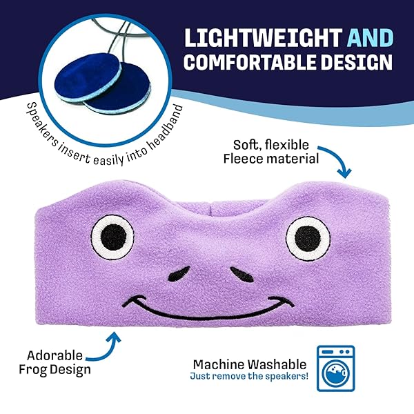 CozyPhones CozyPhones Kids Headphones Soft Fleece Headbands Ideal for Travel and Home Use Comfortable Design for Young Listeners - View 4 of 9