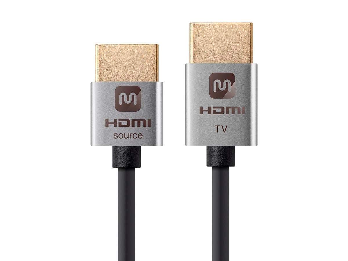 Monoprice Monoprice 114196 HDMI High Speed Active Cable 15 Feet Black 4K 60Hz 18Gbps HDR Ultra Slim Active Series - View 2 of 3