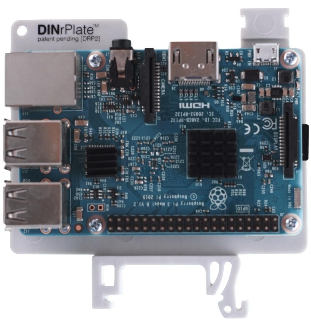 DIN Rail Mount for Raspberry Pi 2 Easy Installation Durable Design Perfect for Industrial Applications - View 3 of 9