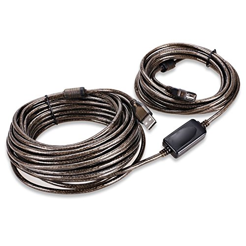 axGear 50Ft USB 2.0 Extension Cable with Booster Repeater for Enhanced Connectivity 15M - View 3 of 5