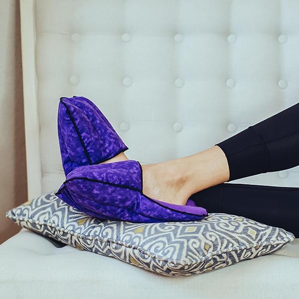 Kozy Collar Kozy Collar Microwavable Heating Pad for Foot Pain Relief Natural Safe Reusable Slippers for Plantar Fasciitis and Arthritis Therapy - View 3 of 6