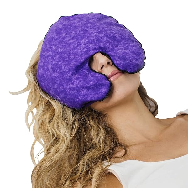 Kozy Collar Kozy Collar Microwavable Heating Pad for Sinus Relief and Headaches with Aromatherapy Natural Safe and Reusable Moist Heat Compress